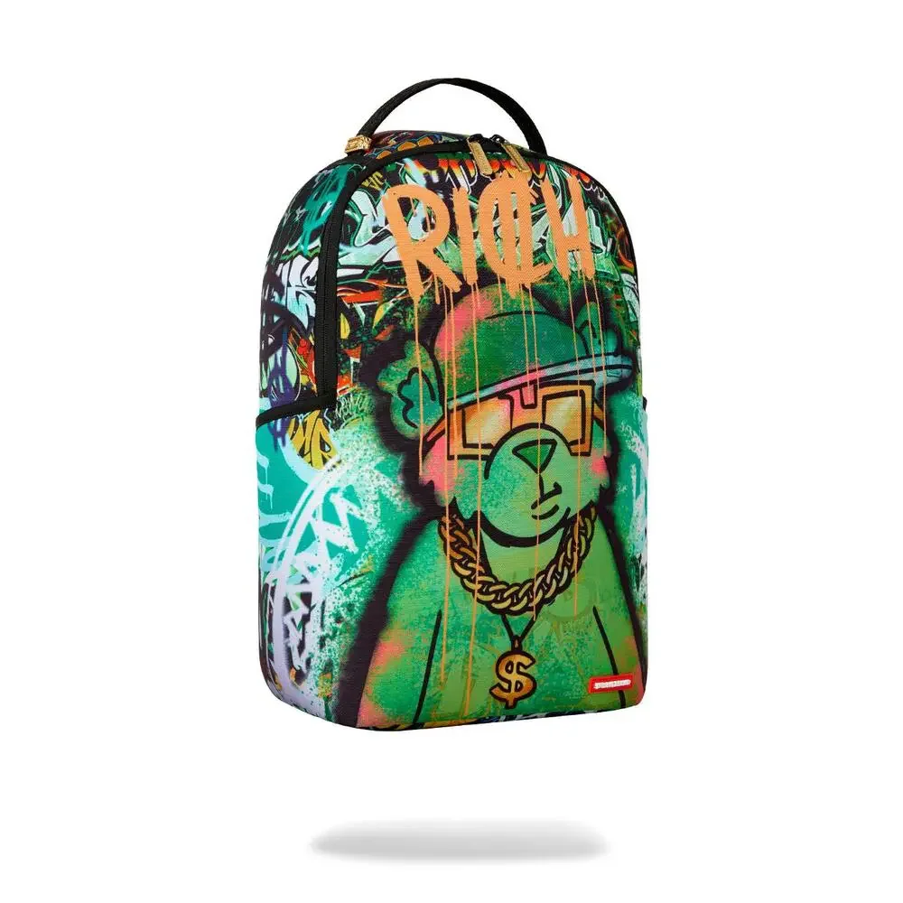 Sprayground Moneybear Tunnel Mural Backpack Unisex Multi Adjustable Strap SPR331